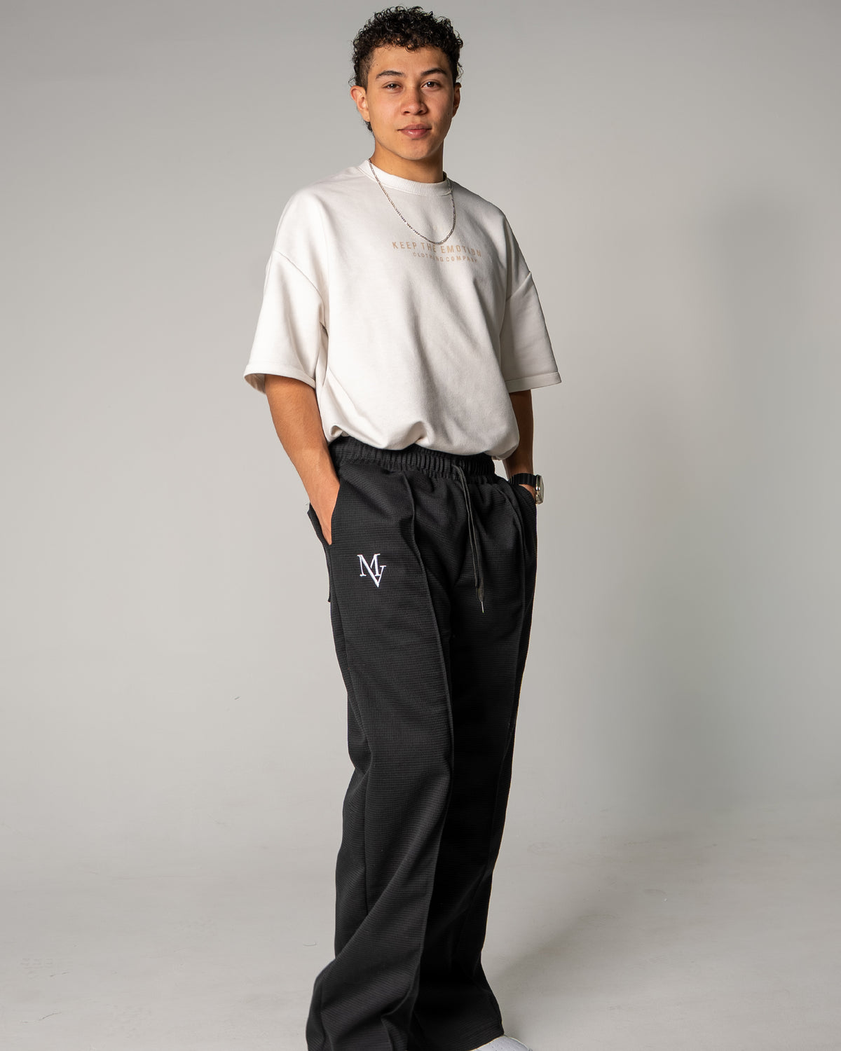 Pantalón Unisex en Tela Galleta – Color Negro