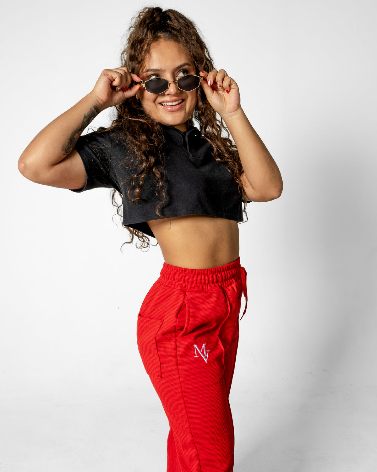 Pantalón Unisex en Tela Galleta – Color Rojo
