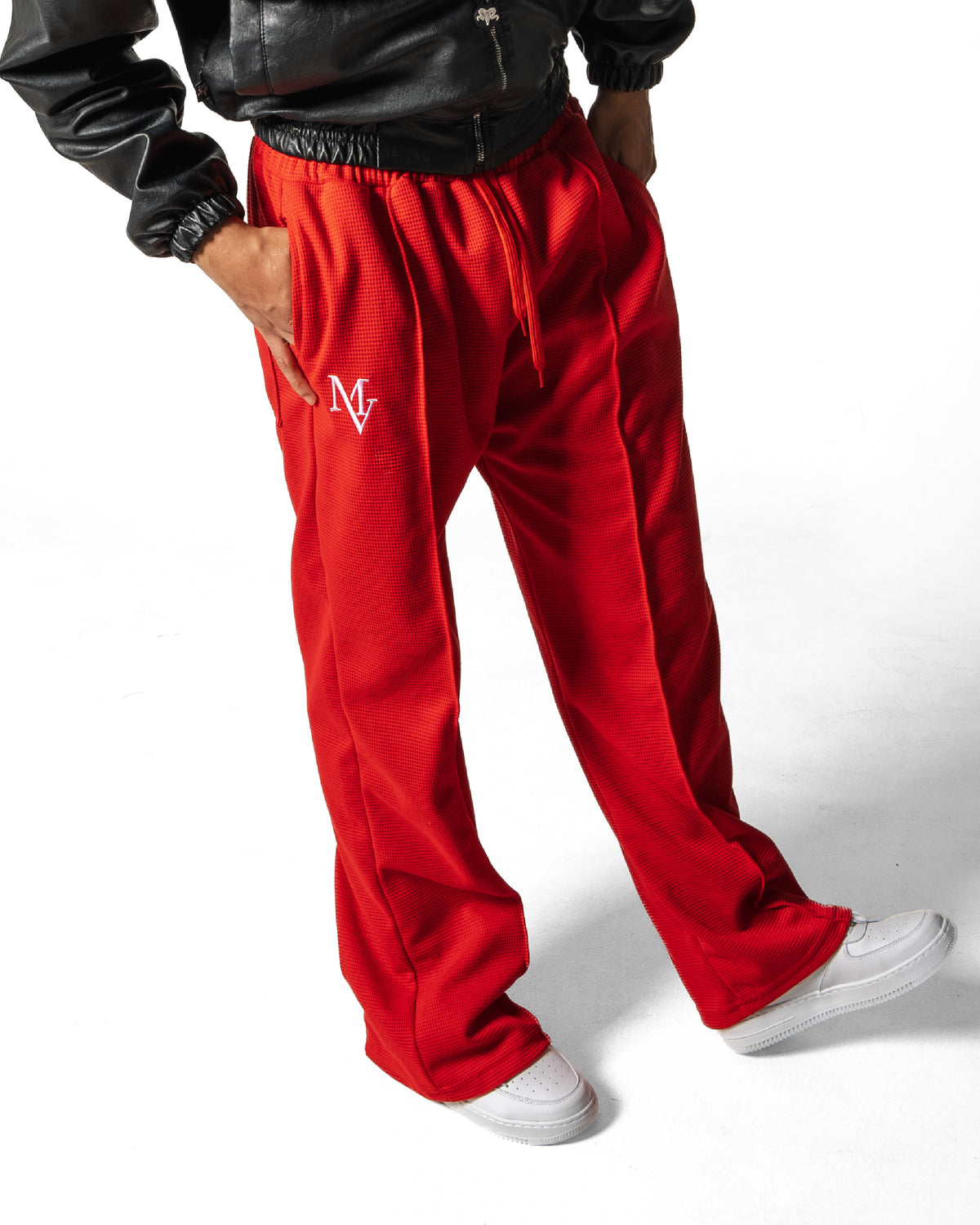 Pantalón Unisex en Tela Galleta – Color Rojo