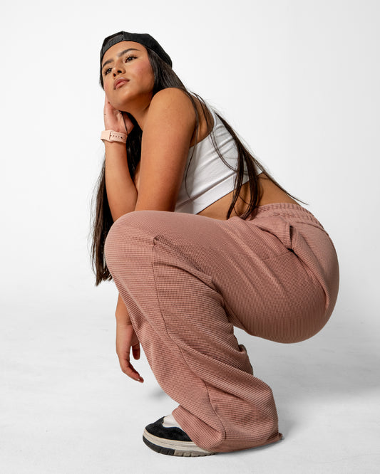 Pantalón Unisex en Tela Galleta – Color Guayaba