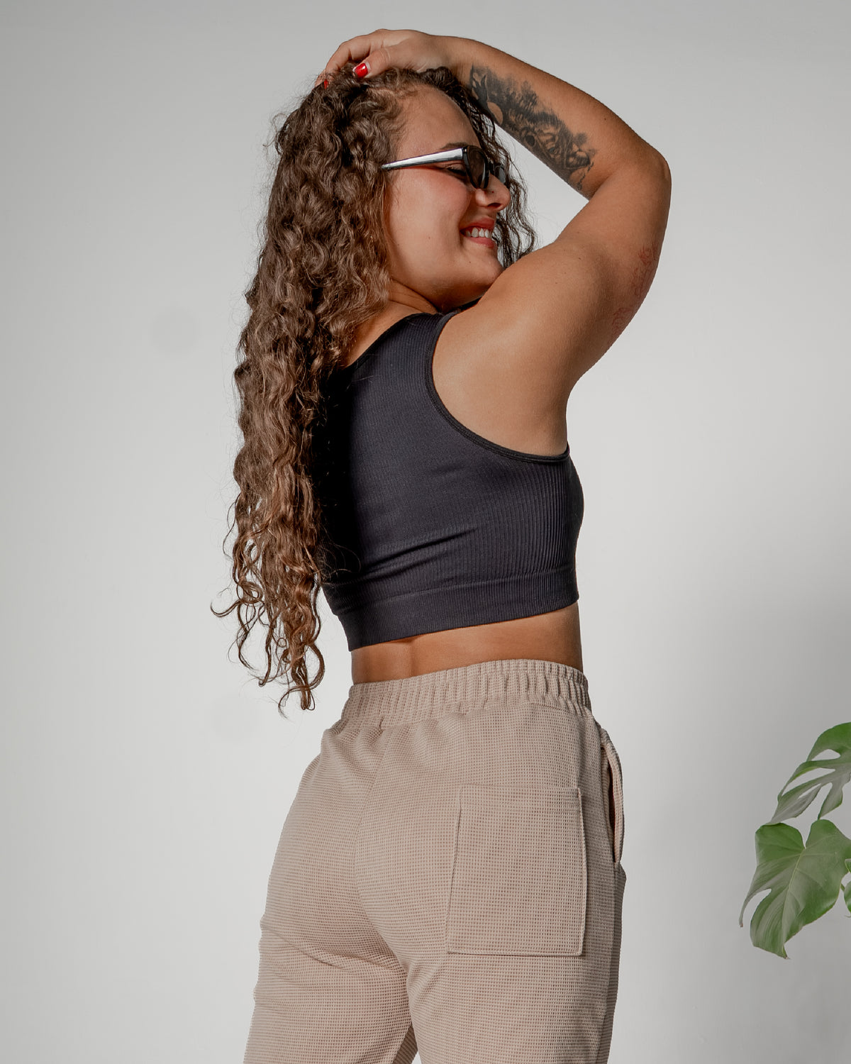 Pantalón Unisex en Tela Galleta – Color Camel