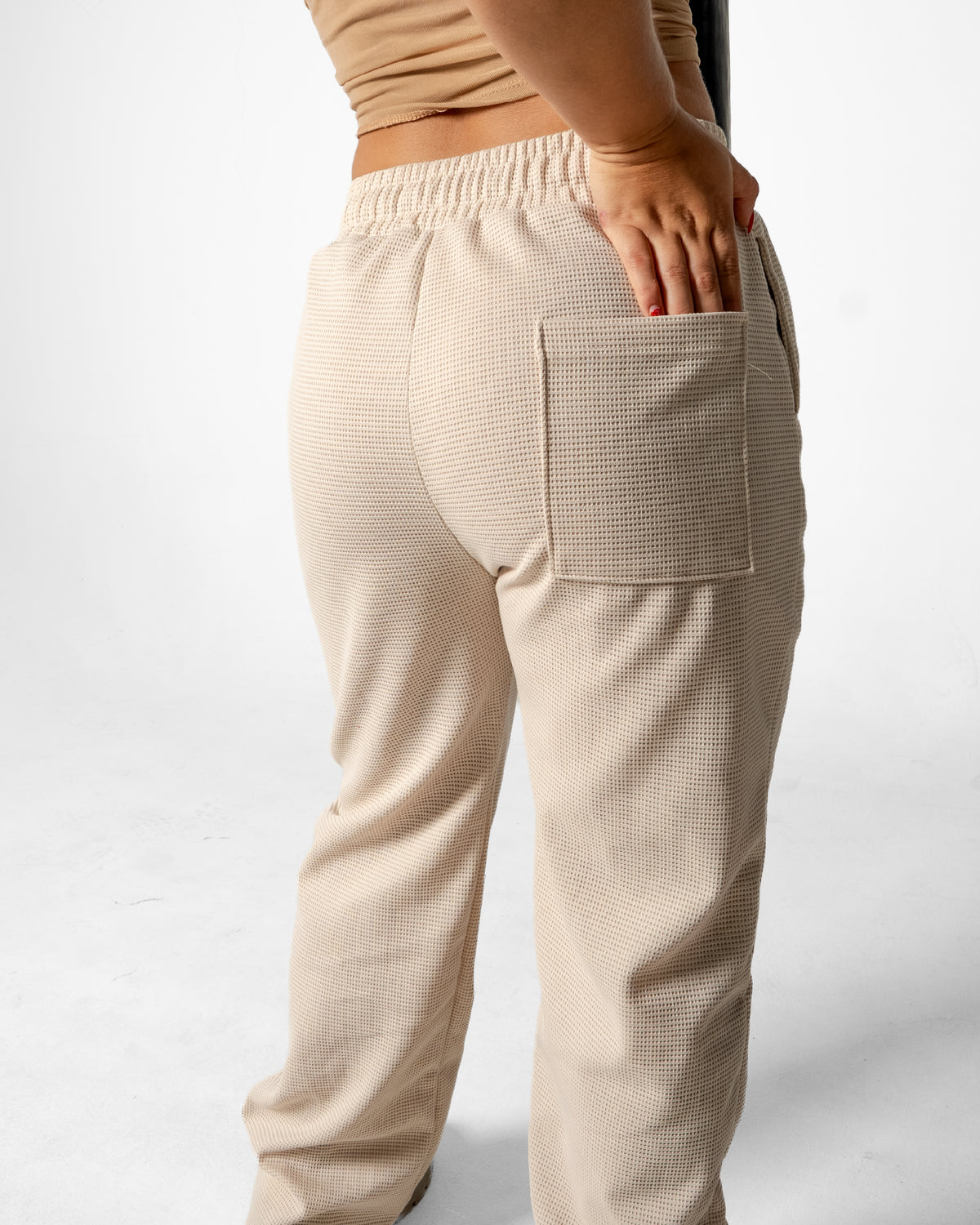 Pantalón Unisex en Tela Galleta – Color Beige